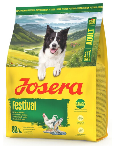 JOSERA Festival pour chiens difficiles avec une délicieuse sauce 900g