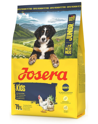 JOSERA Junior Kids pour jeunes chiens de races moyennes et grandes 3kg