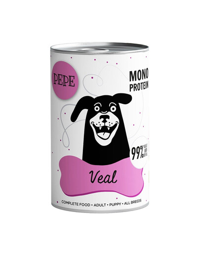 PEPE Veal 99% (cielęcina) 800 g monoproteinowa karma