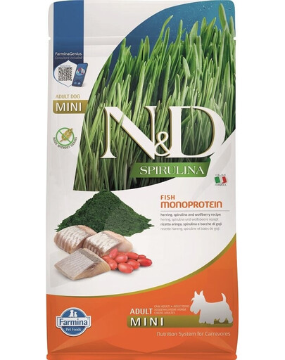 N&D Spirulina Adult Mini Herring and Wolfberry 800 g