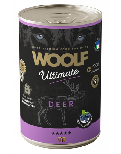 Ultimate Adult Dog Deer and Blueberries 400g wilgotna karma z jeleniną i jagodami dla psów