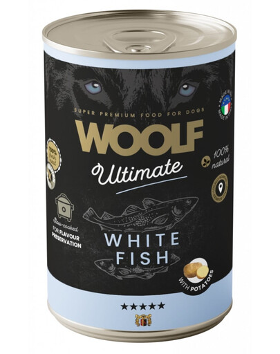 Ultimate Adult Dog White Fish and Potatoes 400g wilgotna karma z rybami i ziemniakami dla psa
