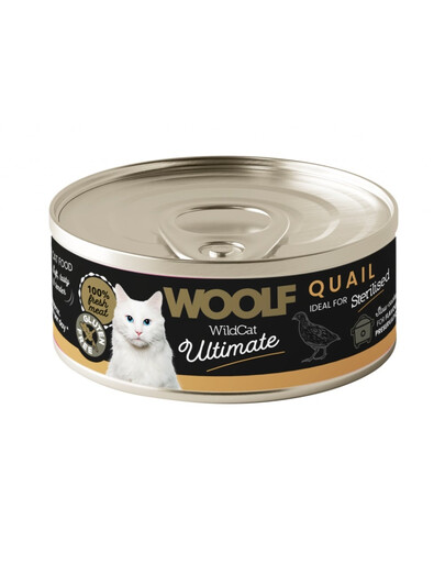 Wild Cat Ultimate Sterilised Quail Pate 85g pasztet z przepiórki dla sterylizowanych kotów