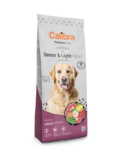 Dog Premium Senior Light All Breeds Beef 12kg monobiałkowa karma z wołowiną dla starszych psów lub psów z nadwagą