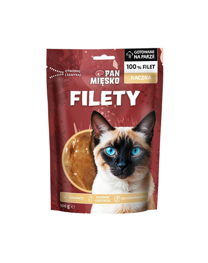 Filety Kaczka przysmak dla kota 100 g