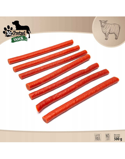 Paluszki z jagnięciny 500 g przysmak dla psa