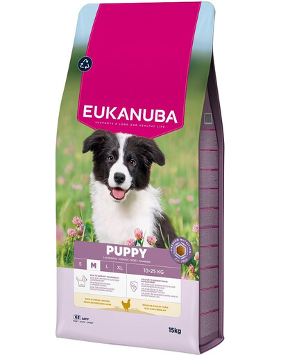 Puppy Medium Breeds Chicken 15 kg sucha karma dla szczeniąt ras średnich bogata w świeżego kurczaka