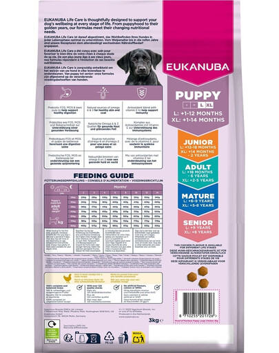 Puppy Large Breeds Chicken 3 kg sucha karma dla szczeniąt dużych ras bogata w świeżego kurczaka