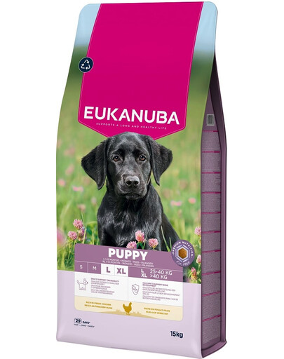 Puppy Large Breeds Chicken 15 kg sucha karma dla szczeniąt dużych ras bogata w świeżego kurczaka
