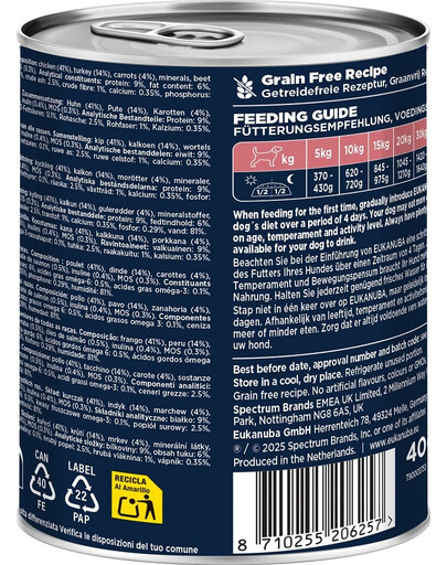 Life Care Senior Rich in Turkey 400 g pasztet dla psów starszych bogaty w indyka i marchewkę