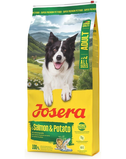 JOSERA Salmon and Potato Adult nourriture sans céréales pour chiens ayant un estomac sensible 12,5kg