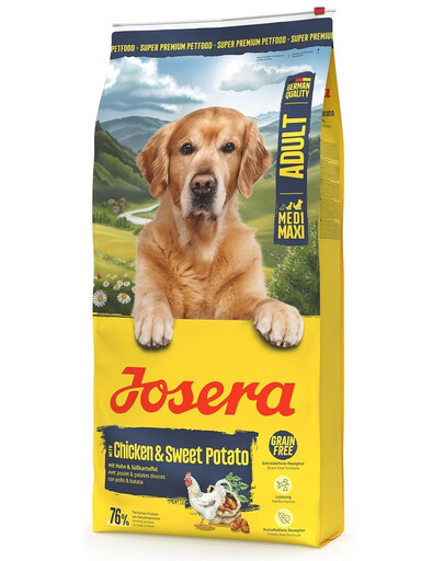 JOSERA Chicken with Rice Adult Croquettes pour chiens adultes de races moyennes et grandes 12,5kg