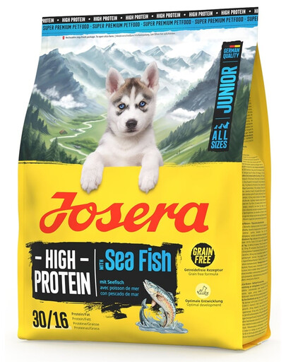 JOSERA High Protein Junior Sea Fish nourriture riche en protéines pour chiots 900g