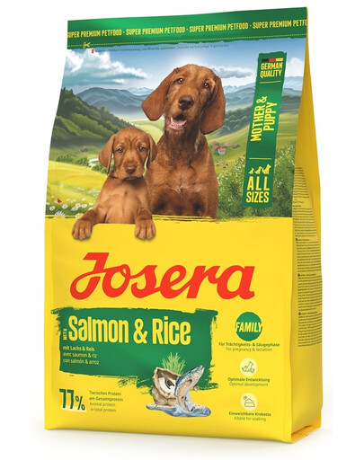 JOSERA Mother and Puppy Salmon with Rice pour chiots, chiennes enceintes et chiennes allaitantes 3kg