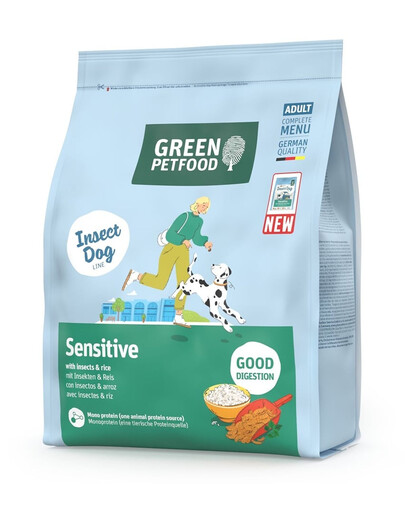 GREEN PETFOOD InsectDog Sensitive pour chiens sensibles avec des insectes et du riz 900g