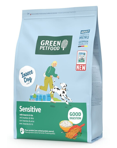 GREEN PETFOOD InsectDog Sensitive pour chiens sensibles avec des insectes et du riz 3kg