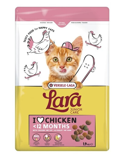 Lara Junior Chicken 1,9 kg karma dla kociąt i młodych kotów z kurczakiem