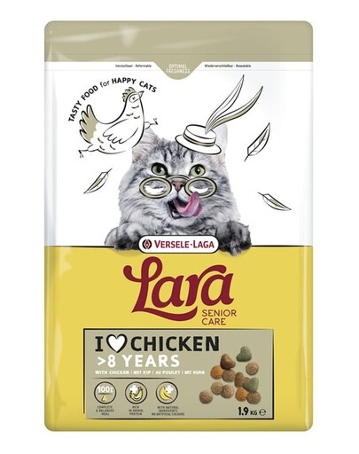 Lara Senior Chicken 1,9 kg karma dla starszych kotów z kurczakiem