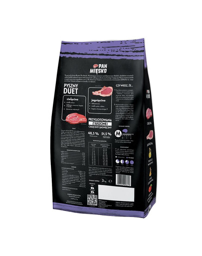 Cielęcina z jagnięciną dla seniorów M 3 kg