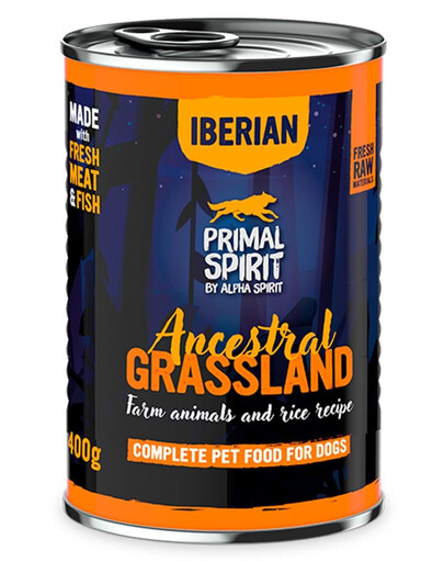 PRIMAL SPIRIT Iberian Ancestral Grassland wet dog food 400 g