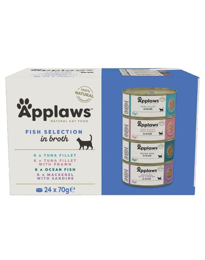 Cat Adult Fish Selection Multipak in Broth 24x70 g mix smaków rybnych w bulionie