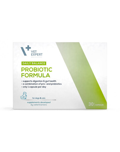 Daily Balance Probiotic Formula probiotyk i prebiotyk dla psów i kotów 30 kapsułek