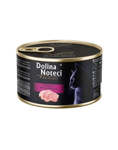 DOLINA NOTECI Premium Aliment humide riche en dinde pour chat 185 g