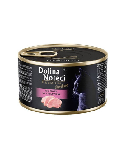 DOLINA NOTECI Premium Sterilised Riche en dinde pour chat stérilisé 185 g