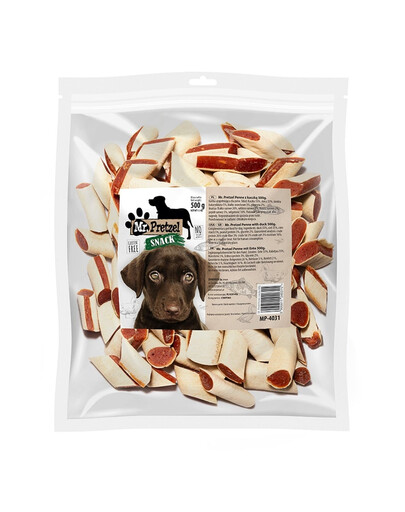 MR. PRETZEL Penne à la canard 500 g friandise pour chien