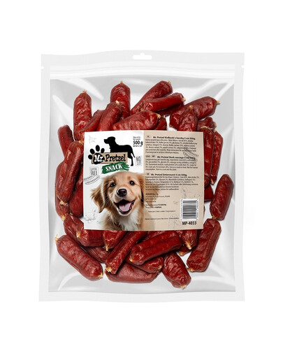 MR. PRETZEL Saucisses à la canard 500 g friandise pour chien