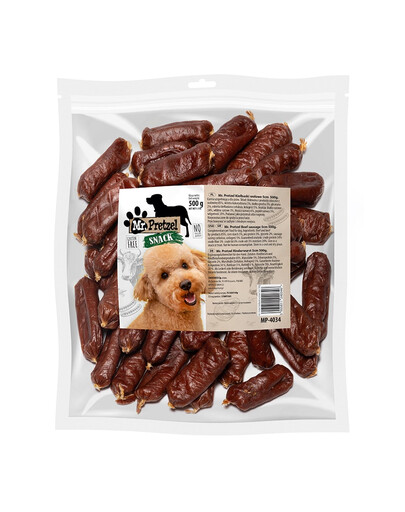 MR. PRETZEL Saucisses de bœuf 500 g friandise pour chien