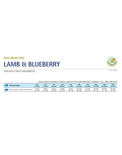 N&D Prime Lamb & Blueberry Adult Mini 100 g