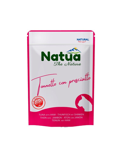 NATUA Thon naturel avec jambon en gelée pour chats 70 g
