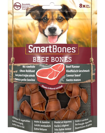 Beef mini 8 szt. gryzak dla psów ras małych wołowina