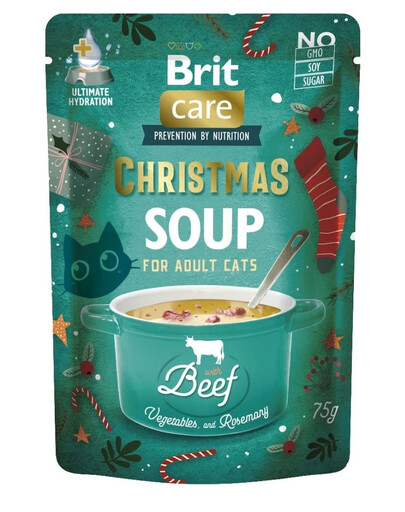 BRIT Care Cat Christmas Soup Beef 75g soupe de boeuf et légumes pour chats