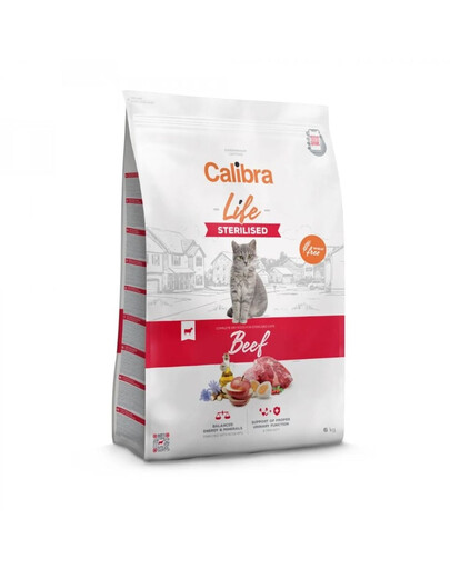 Cat Life Sterilised Beef 6 kg bezzbożowa karma dla kotów po sterylizacji lub kastracji