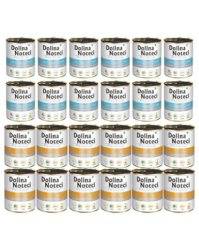 DOLINA NOTECI Mix smaków Premium Bogata w jagnięcinę i kaczkę z dynią 24x800g