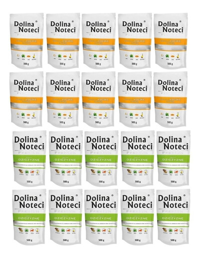 DOLINA NOTECI Premium Mix smaków Bogata w kaczkę z dynią i dziczyznę 20x500 g