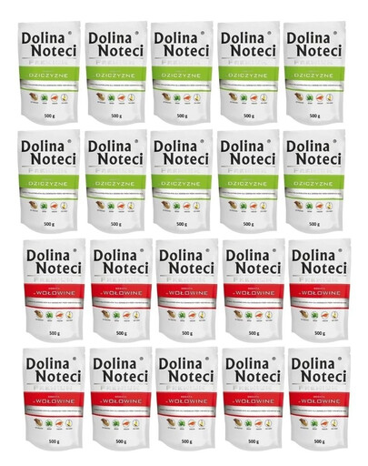 DOLINA NOTECI Premium Mix smaków Bogata w dziczyznę i wołowinę 20x500 g