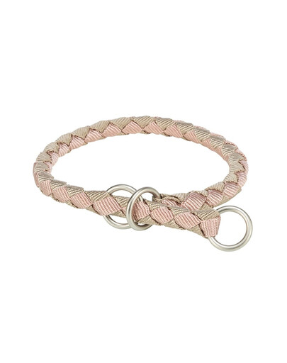 TRIXIE Cavo Collier à serrage pour chien S: 30–36 cm/o 12 mm rose/sable
