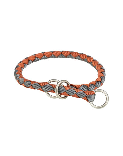 TRIXIE Cavo Collier à serrage pour chien XS–S : 25–31 cm/o 12 mm rouille/gris