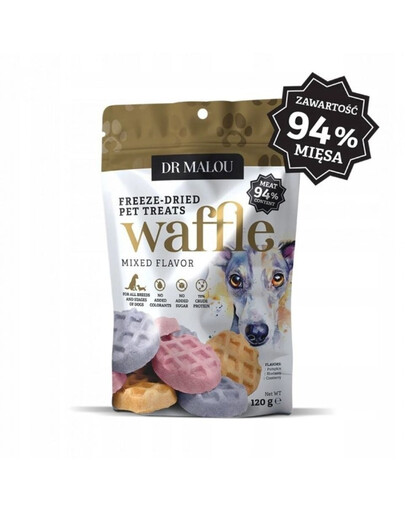 Waffle Mixed Flavor Wafle liofilizowane z mięsa kurczaka 120g