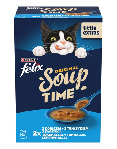 FELIX Original Soup Saveurs de Poisson cabillaud et thon 6×48 g