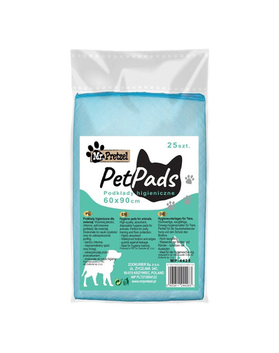 Podkłady higieniczne dla psa 60x90cm 25szt bardzo chłonne