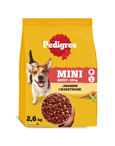 PEDIGREE Adult Mini au poulet et légumes nourriture sèche pour chiens de petites races 2,6kg