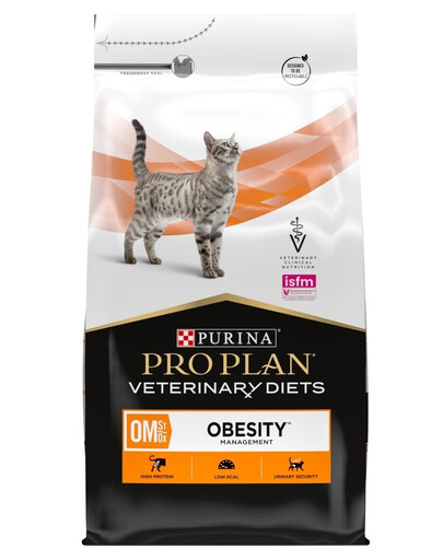 PRO PLAN Veterinary Diets Feline OM St/Ox Obesity Management 5 kg sucha karma dla kotów z nadwagą