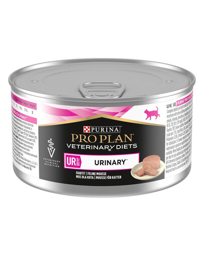 PRO PLAN Veterinary Diets Feline UR St/Ox Urinary 195g mokra karma dla kotów na zdrowie dróg moczowych