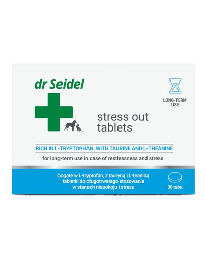 DR SEIDEL Stress Out Tabletes 30 tabletek - Na stres dla psa lub kota