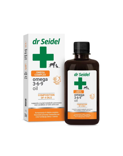 DR SEIDEL Olej Omega 3-6-9 dla psa i kota 250ml