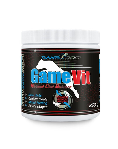 GAME DOG Vit 250g witaminy i minerały dla psów w każdym wieku w formie proszku
